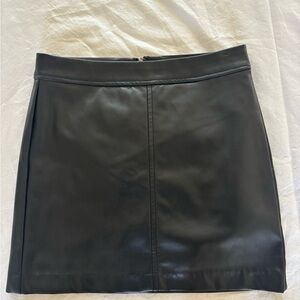 Blank NYC Black Faux Leather Mini Skirt